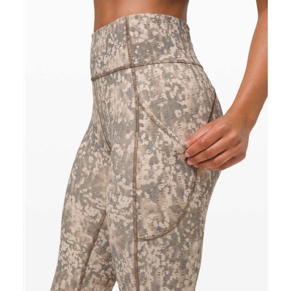 Lululemon Invigorate High Rise Tight Legging 25" Size 10 In Gritstone White Opal - Picture 11 of 14